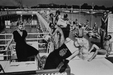 Alt Tag: Helmut Newton Piscine Deligny Paris 1976 silver gelatin print, vintage 16x20 photo of Paris poolside scene on the Seine