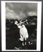 Alt Tag: Helmut Newton Cheryl Tiegs Rene Russo Hawaii 1974 vintage silver gelatin print, dancing women in dramatic black-and-white landscape