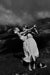 Alt Tag: Helmut Newton Cheryl Tiegs Rene Russo Hawaii 1974 vintage silver gelatin print in dramatic black-and-white dance pose