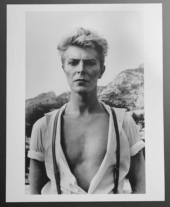 Alt Tag: Helmut Newton David Bowie Monaco 1983 silver gelatin print vintage 20x24 portrait photo