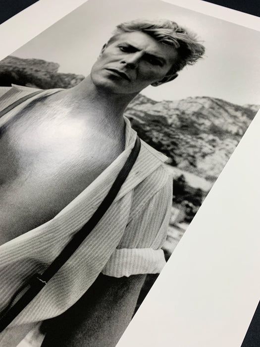 Alt Tag: Helmut Newton David Bowie Monaco 1983 silver gelatin print 20x24 vintage portrait photograph
