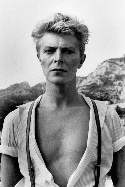 Alt Tag: Helmut Newton David Bowie Monaco 1983 silver gelatin print portrait, black-and-white vintage 20x24 photo