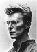Alt Tag: Helmut Newton David Bowie Monaco 1983 silver gelatin print - vintage 16x20 portrait of Bowie wearing glasses, closely cropped