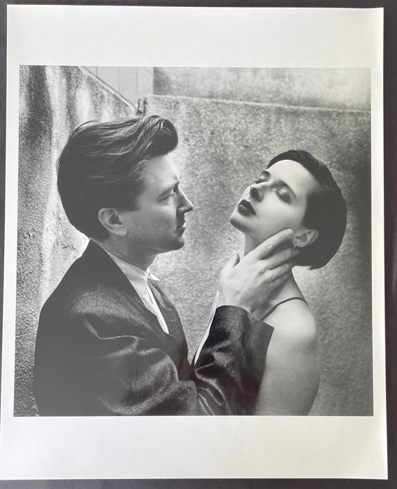Helmut Newton David Lynch Isabella Rossellini vintage silver gelatin print Vanity Fair Los Angeles 1988 portrait at Chateau Marmont