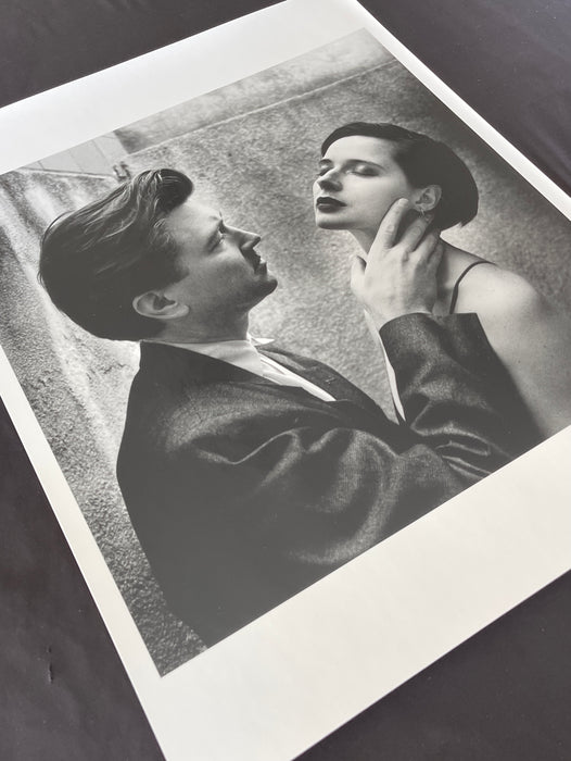 Alt Tag: Helmut Newton David Lynch Isabella Rossellini vintage silver gelatin print, Vanity Fair Los Angeles 1988 portrait at Chateau Marmont