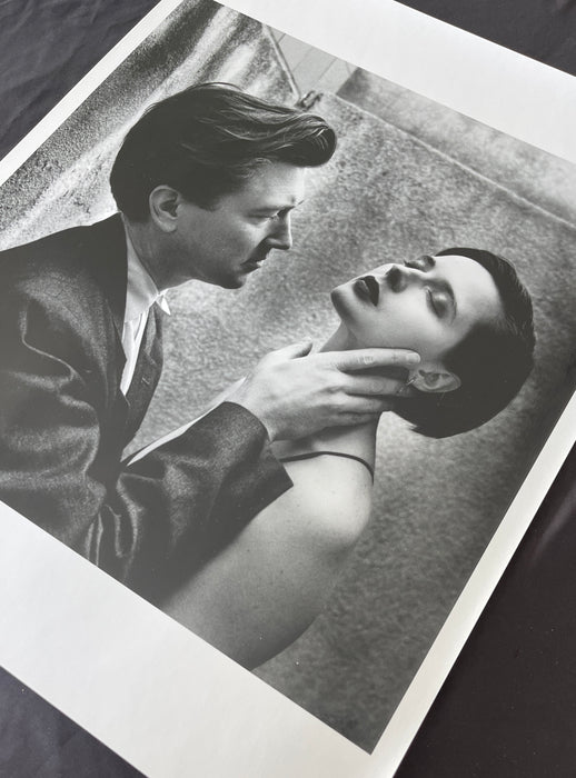 "David Lynch and Isabella Rossellini, Vanity Fair, Los Angeles 1988" 20x24 Vintage Silver Gelatin Print by Helmut Newton