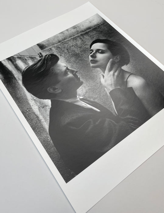 "David Lynch and Isabella Rossellini, Vanity Fair, Los Angeles 1988" 20x24 Vintage Silver Gelatin Print by Helmut Newton