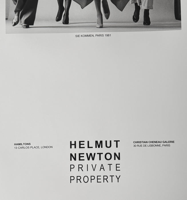 Helmut Newton "Big Nude III (Henrietta)", Paris, 1982 – Vintage Exhibition Poster