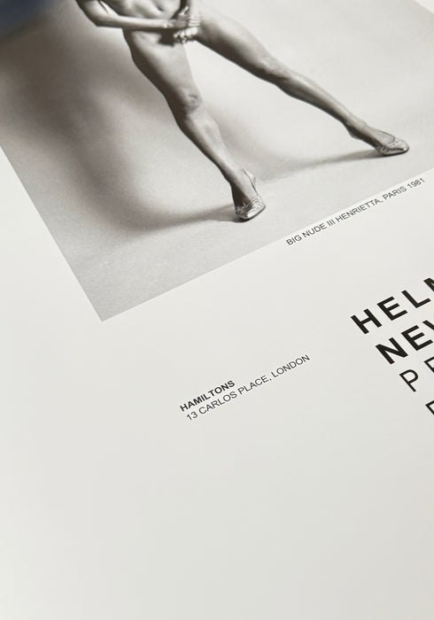 Helmut Newton "Big Nude III (Henrietta)", Paris, 1982 – Vintage Exhibition Poster