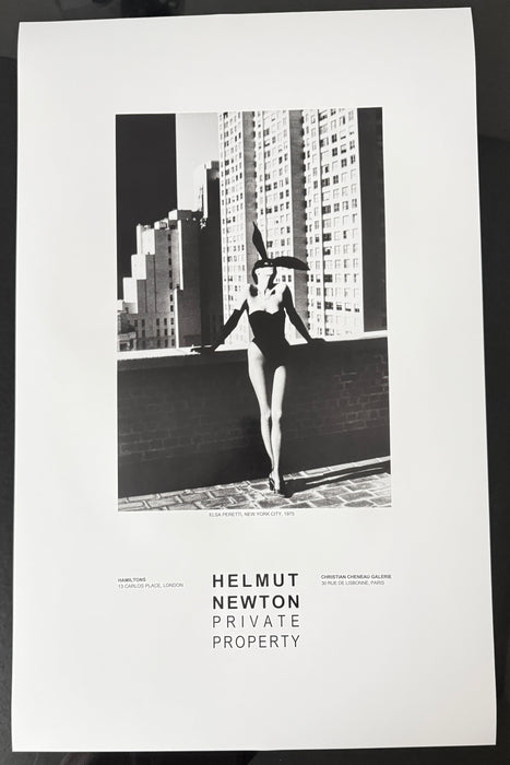 Helmut Newton "Elsa Peretti I", New York, 1975 – Vintage Exhibition Poster