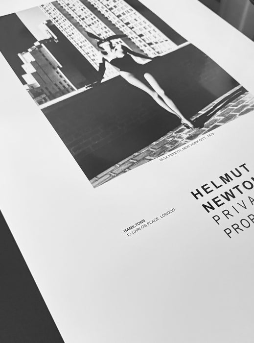 Helmut Newton "Elsa Peretti I", New York, 1975 – Vintage Exhibition Poster