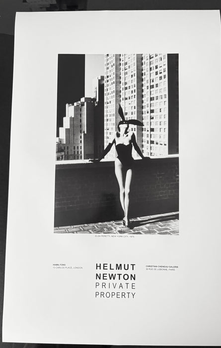 Helmut Newton "Elsa Peretti I", New York, 1975 – Vintage Exhibition Poster