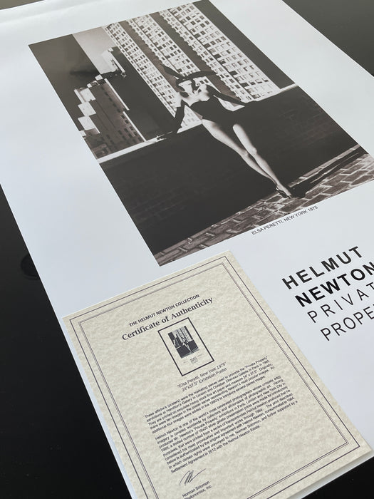 Helmut Newton "Elsa Peretti I", New York, 1975 – Vintage Exhibition Poster