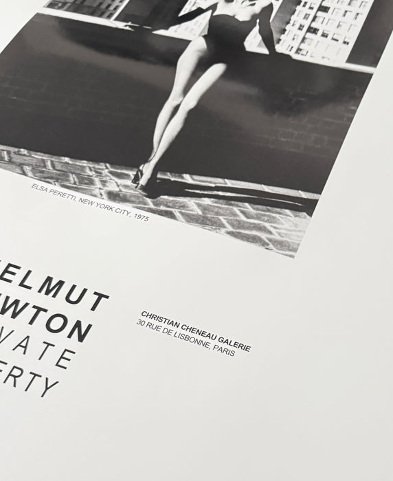 Helmut Newton "Elsa Peretti I", New York, 1975 – Vintage Exhibition Poster