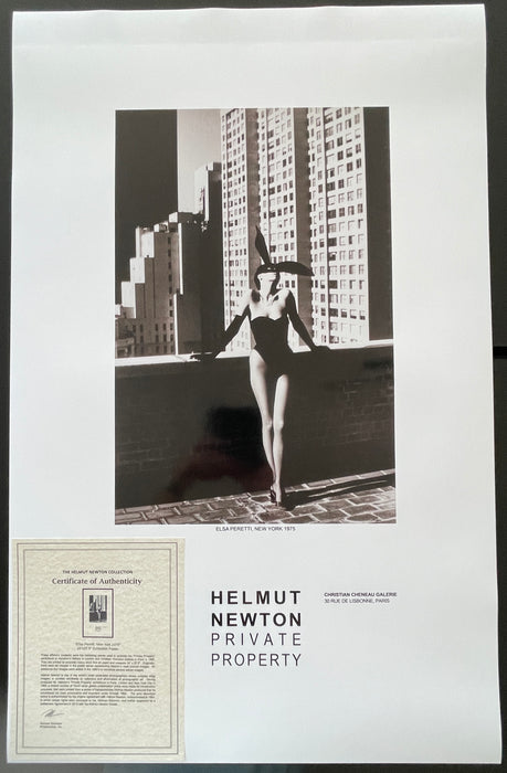 Helmut Newton "Elsa Peretti I", New York, 1975 – Vintage Exhibition Poster