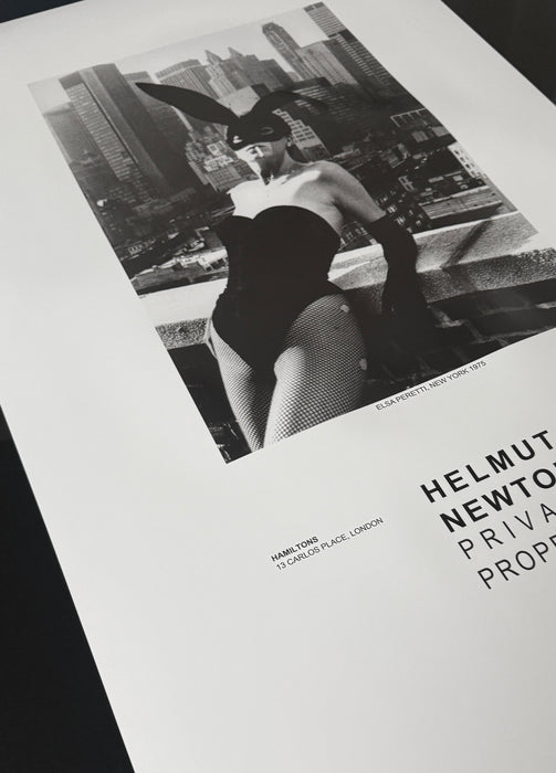 Helmut Newton "Elsa Peretti II", New York, 1975 – Vintage Exhibition Poster
