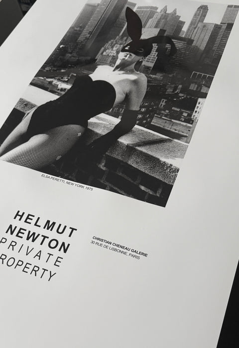 Helmut Newton "Elsa Peretti II", New York, 1975 – Vintage Exhibition Poster
