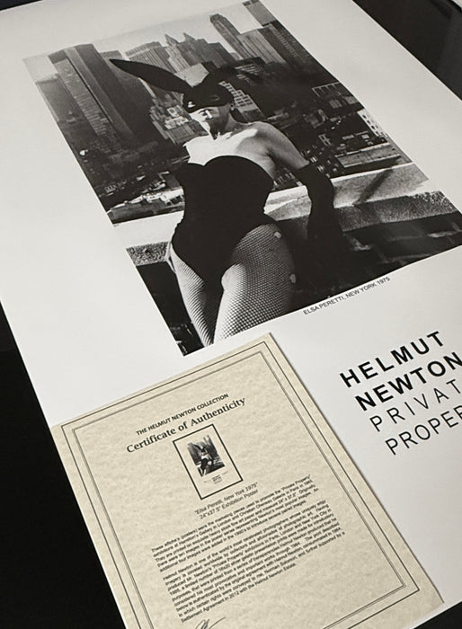 Helmut Newton "Elsa Peretti II", New York, 1975 – Vintage Exhibition Poster