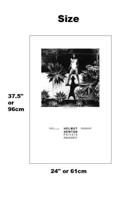 Helmut Newton "Raquel Welch, Beverly Hills 1981" Vintage Exhibition Poster