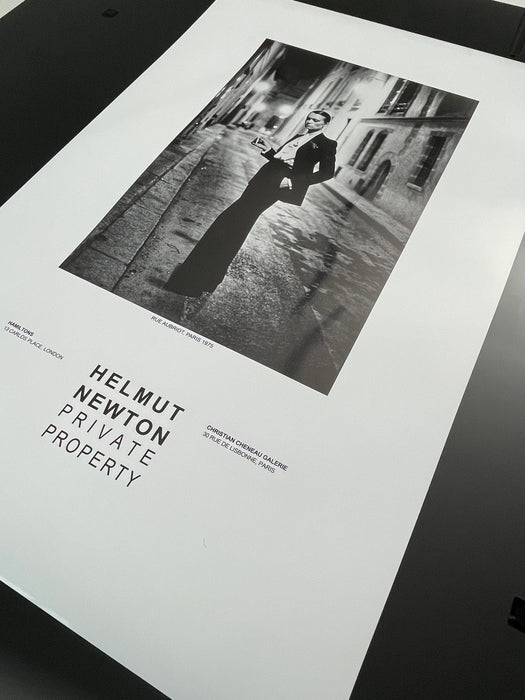 Helmut Newton "Rue Aubriot", Paris, 1975 – Vintage Exhibition Poster