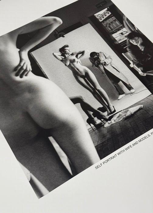 Helmut Newton "Self Portrait with Nude Model", Paris, 1981 – Vintage Exhibition Poster