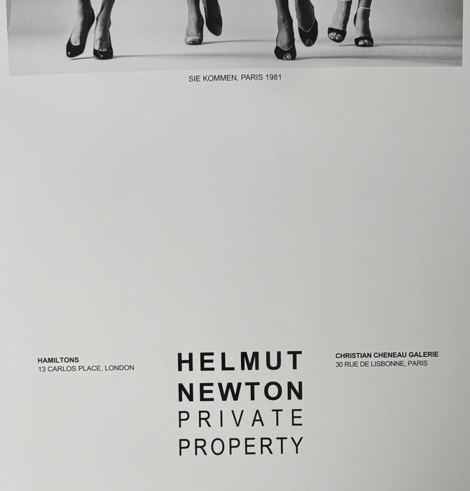 Helmut Newton "Sie Kommen Nude", Paris, 1982 – Vintage Exhibition Poster