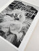 Alt Tag: Helmut Newton Model in Venice 1966 vintage silver gelatin print 20x24 photo of couture model on Grand Canal Venice, Italy
