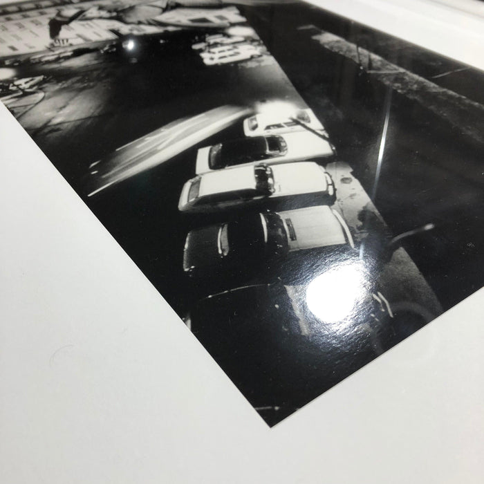 Alt Tag: Helmut Newton Models Inspecting Brake Lining vintage silver gelatin print, Paris 1977 photo print close-up