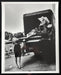 Alt Tag: Helmut Newton Niki Lauda Pirelli Calendar 1985 silver gelatin print vintage photo of Lauda with F1 car on truck in Monaco