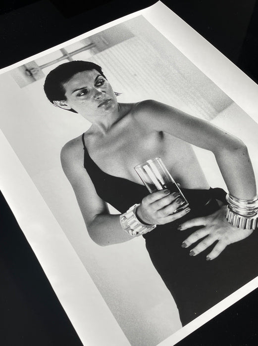 Helmut Newton Paloma Picasso Saint Tropez 1973 vintage silver gelatin print black-and-white portrait print 20x24