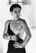 Helmut Newton Paloma Picasso Saint Tropez 1973 vintage silver gelatin print black-and-white portrait of Paloma holding a glass