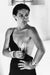 Alt Tag: Helmut Newton Paloma Picasso Saint Tropez 1973 vintage silver gelatin print portrait, 20x24 black and white photo