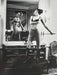 Alt Tag: Helmut Newton Saddle I (Bettina) vintage silver gelatin print 16x20, Bettina with whip in mirrored Paris bedroom, 1976 photo