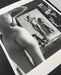 Helmut Newton Self Portrait with Model and Wife Paris 1981 vintage silver gelatin print - nude studio scene with photographer and wife, Paris 1981