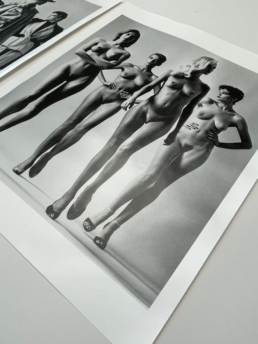 Alt Tag: Helmut Newton Sie Kommen Nude Paris 1982 vintage silver gelatin print 20x24 nude fashion photograph on paper
