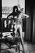 Alt Tag: Helmut Newton Suzy Dyson Paris 1978 vintage silver gelatin print nude portrait on Paris balcony, 16x20 vintage photo