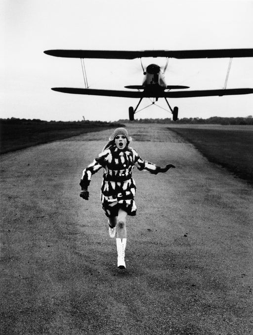 "Willi, Fashion Mansfield, British Vogue, London 1967" 20x24 Vintage Silver Gelatin Print by Helmut Newton